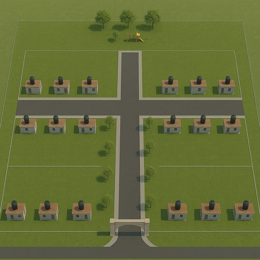 Plan maestro del Condominio Progreso